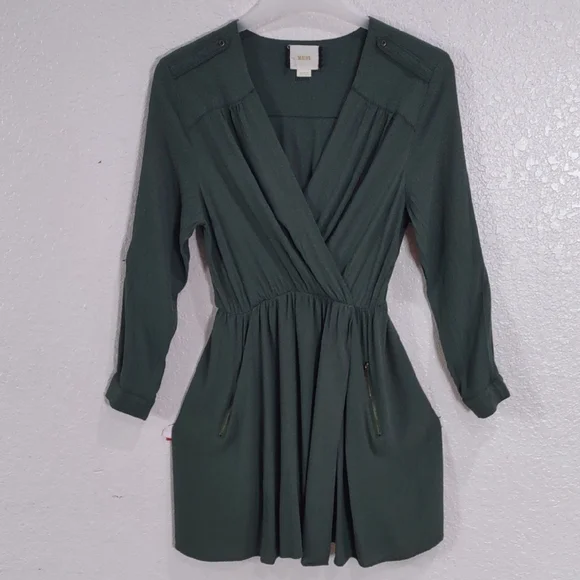 MAEVE Elegant Green Women's Dress - Picture 7 of 17